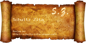 Schultz Zita névjegykártya